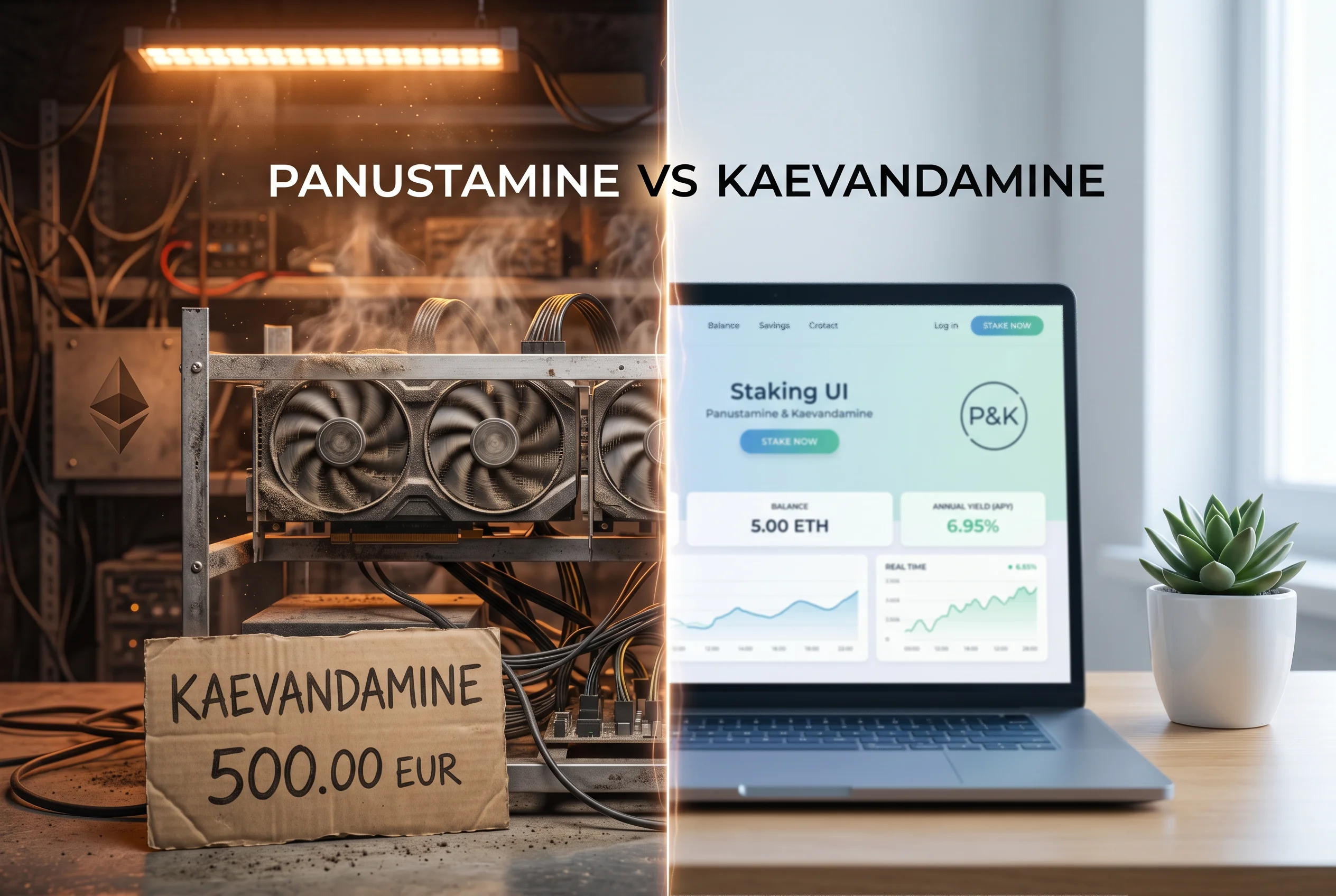 Panustamise ja kaevandamise võrdlus energia, kulude ja tootluse lõikes